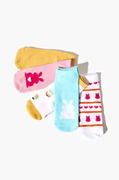 Bunny Ankle Sock Set - 5 Pack