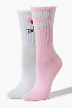 Bunny Rabbit Crew Sock Set - 2 Pack