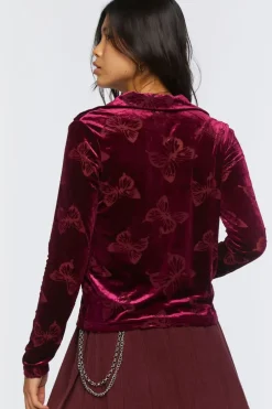 Burnout Butterfly Split-Front Top