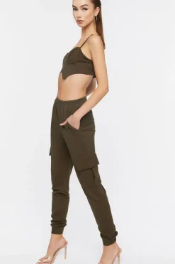 Bustier Cami & Cargo Joggers Set