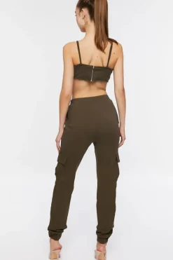 Bustier Cami & Cargo Joggers Set