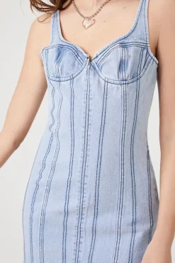 Bustier Denim Mini Dress