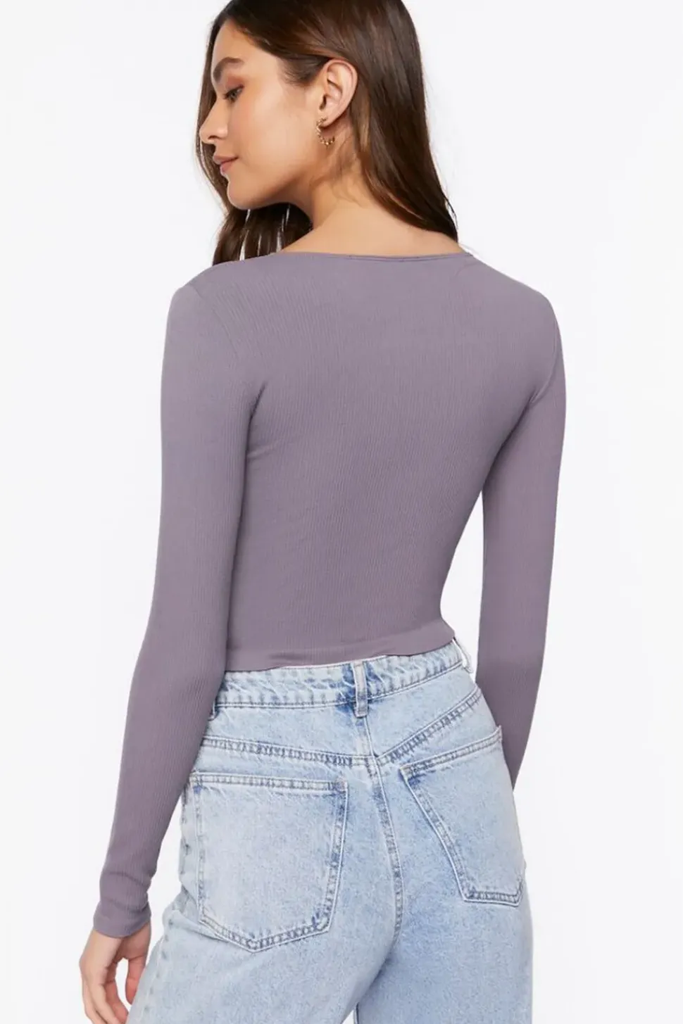 Bustier Long-Sleeve Top