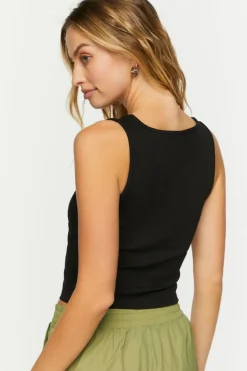 Bustier Square-Neck Crop Top