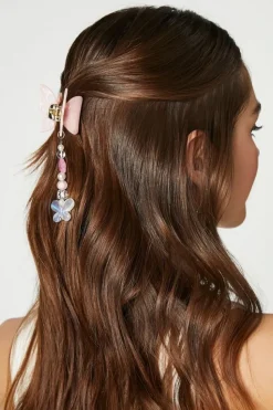 Butterfly Beaded Hair Claw Clip