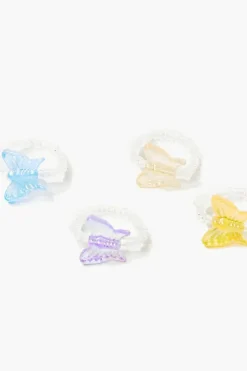 Butterfly Beaded Ring Set