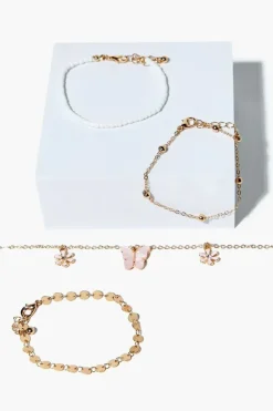 Butterfly Charm Bracelet Set