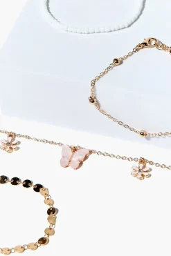 Butterfly Charm Bracelet Set