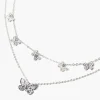 Butterfly Charm Layered Necklace