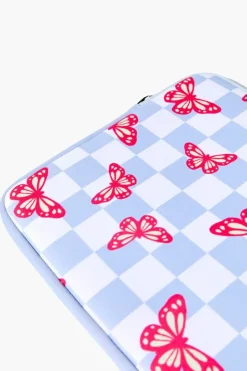 Butterfly Checkered Tablet Case