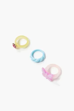 Butterfly Cocktail Ring Set