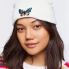 Butterfly Embroidered Beanie
