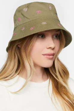 Butterfly Embroidered Bucket Hat
