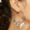 Butterfly Hoop Earrings