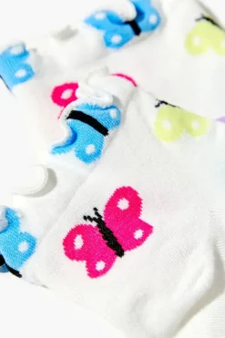 Butterfly Print Ankle Socks