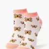 Butterfly Print Ankle Socks
