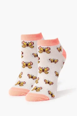 Butterfly Print Ankle Socks