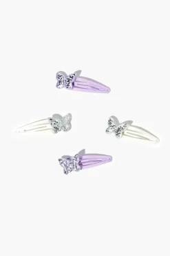 Butterfly Snap Hair Clips