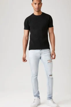 Cable Knit Crew Tee