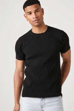 Cable Knit Crew Tee