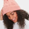 Cable Knit Pom Pom Beanie