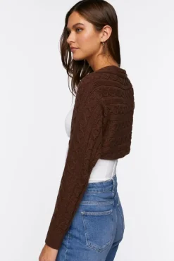 Cable Knit Shrug Sweater