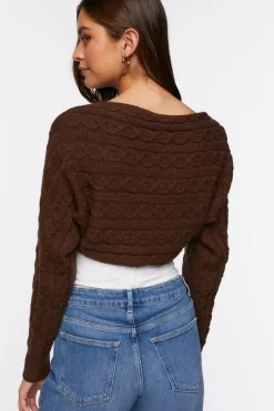 Cable Knit Shrug Sweater