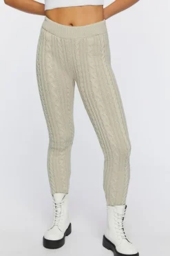 Cable Knit Skinny Pants