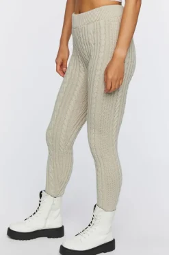 Cable Knit Skinny Pants