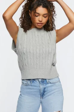 Cable Knit Sweater Vest