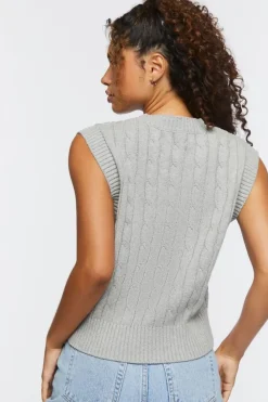 Cable Knit Sweater Vest