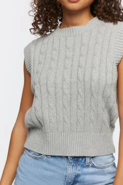 Cable Knit Sweater Vest