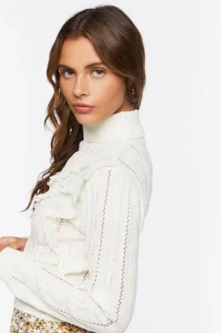 Cable Knit Turtleneck Sweater