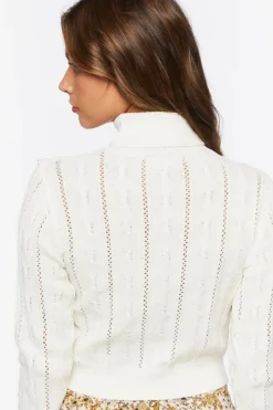 Cable Knit Turtleneck Sweater