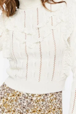 Cable Knit Turtleneck Sweater