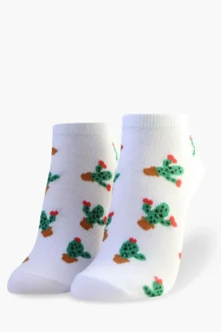 Cactus Print Ankle Socks