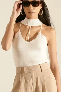 Caged Sweater-Knit Cami