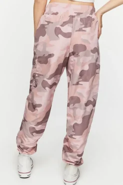 Camo Print Smocked Joggers
