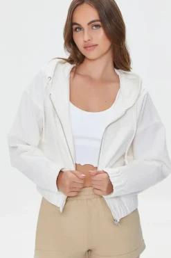 Canvas Zip-Up Hooded Jacket