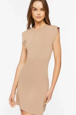 Cap-Sleeve Mini Sweater Dress