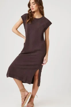 Cap-Sleeve T-Shirt Midi Dress
