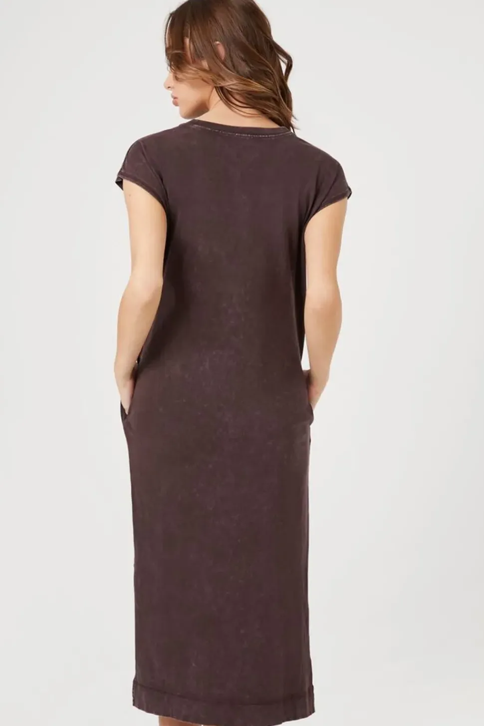 Cap-Sleeve T-Shirt Midi Dress