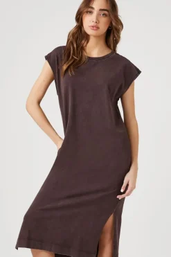 Cap-Sleeve T-Shirt Midi Dress