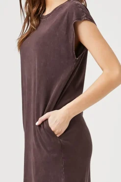 Cap-Sleeve T-Shirt Midi Dress