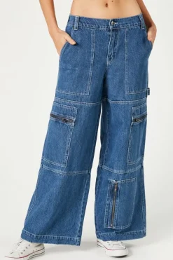 Cargo Wide-Leg Jeans