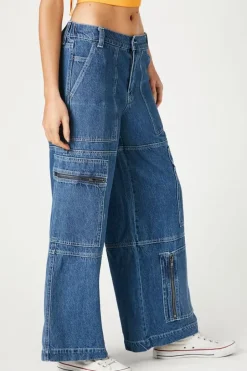 Cargo Wide-Leg Jeans