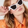 Cat-Eye Frame Sunglasses