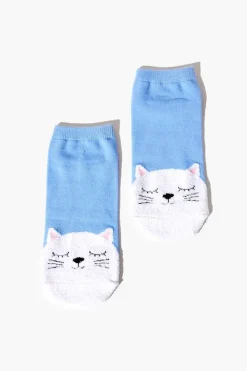 Cat Face Ankle Socks