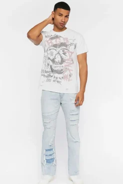 Cbgb & Omfug Distressed Graphic Tee