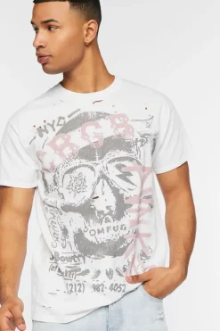 Cbgb & Omfug Distressed Graphic Tee